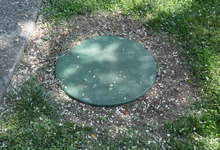1653 Gold Rush Way , Penryn, California, 95663 Listing: Back Yard Septic Tank Cover Photo by Real Estate Agent