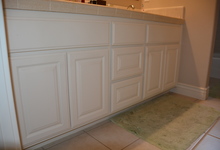 6122 Grant Avenue , Laporte, VA, 20122 Listing: Bathroom 2 Cabinets Photo by Real Estate Agent