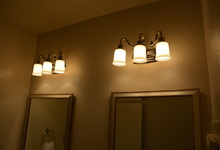 6122 Grant Avenue , Laporte, VA, 20122 Listing: Bathroom 2 Light Fixtures Photo by Real Estate Agent