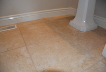 6122 Grant Avenue , Laporte, VA, 20122 Listing: Half-Bathroom Flooring Photo by Real Estate Agent