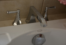 6122 Grant Avenue , Laporte, VA, 20122 Listing: Master Bathroom Bathtub Faucet Photo by Real Estate Agent