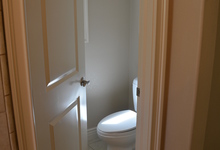 6122 Grant Avenue , Laporte, VA, 20122 Listing: Master Bathroom Door Photo by Real Estate Agent