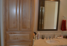6122 Grant Avenue , Laporte, VA, 20122 Listing: Master Bathroom Cabinets Photo by Real Estate Agent