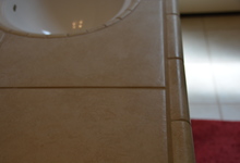 6122 Grant Avenue , Laporte, VA, 20122 Listing: Master Bathroom Countertops Photo by Real Estate Agent