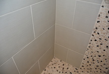 987 Main Street , Roseville, CA, 95874 Listing: Master Bathroom Wall Tile Photo by Real Estate Agent