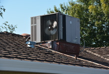987 Main Street , Roseville, CA, 95874 Listing: Roof Air Conditioning Unit Photo by Real Estate Agent